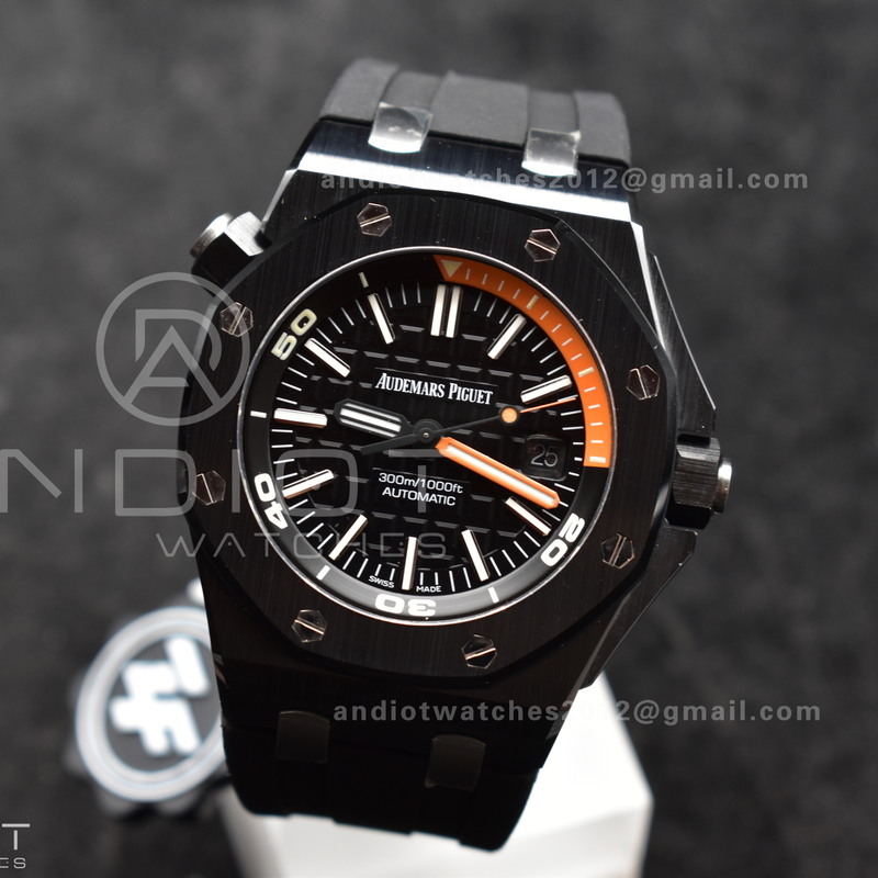 Royal Oak Offshore Diver 15707 Black Ceramic ZF 1:1 Best Edition SA3120 Super Clone